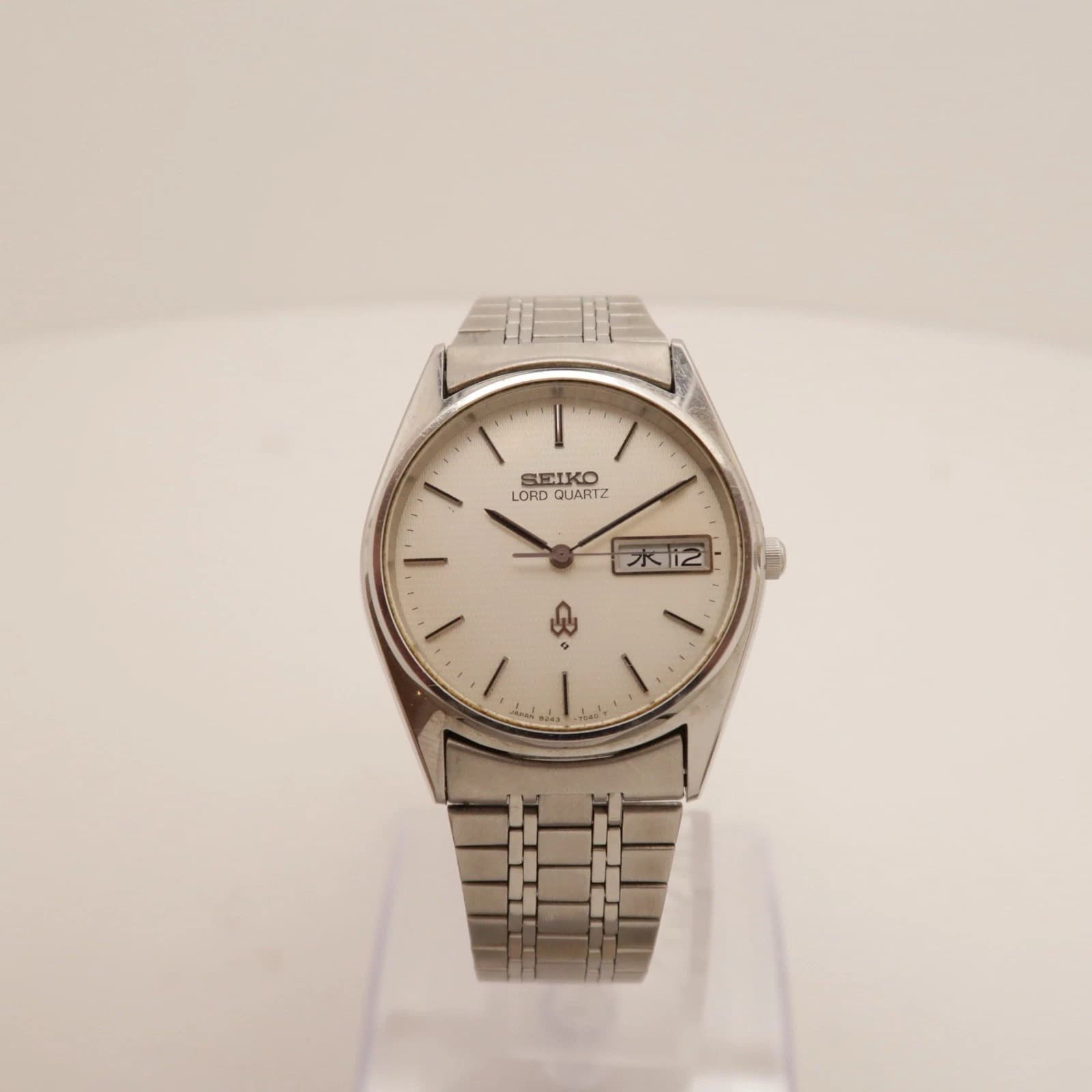 SEIKO Lord 8243-7030 Dress Analog Quartz Men Vintage Watch W347 *WORKING