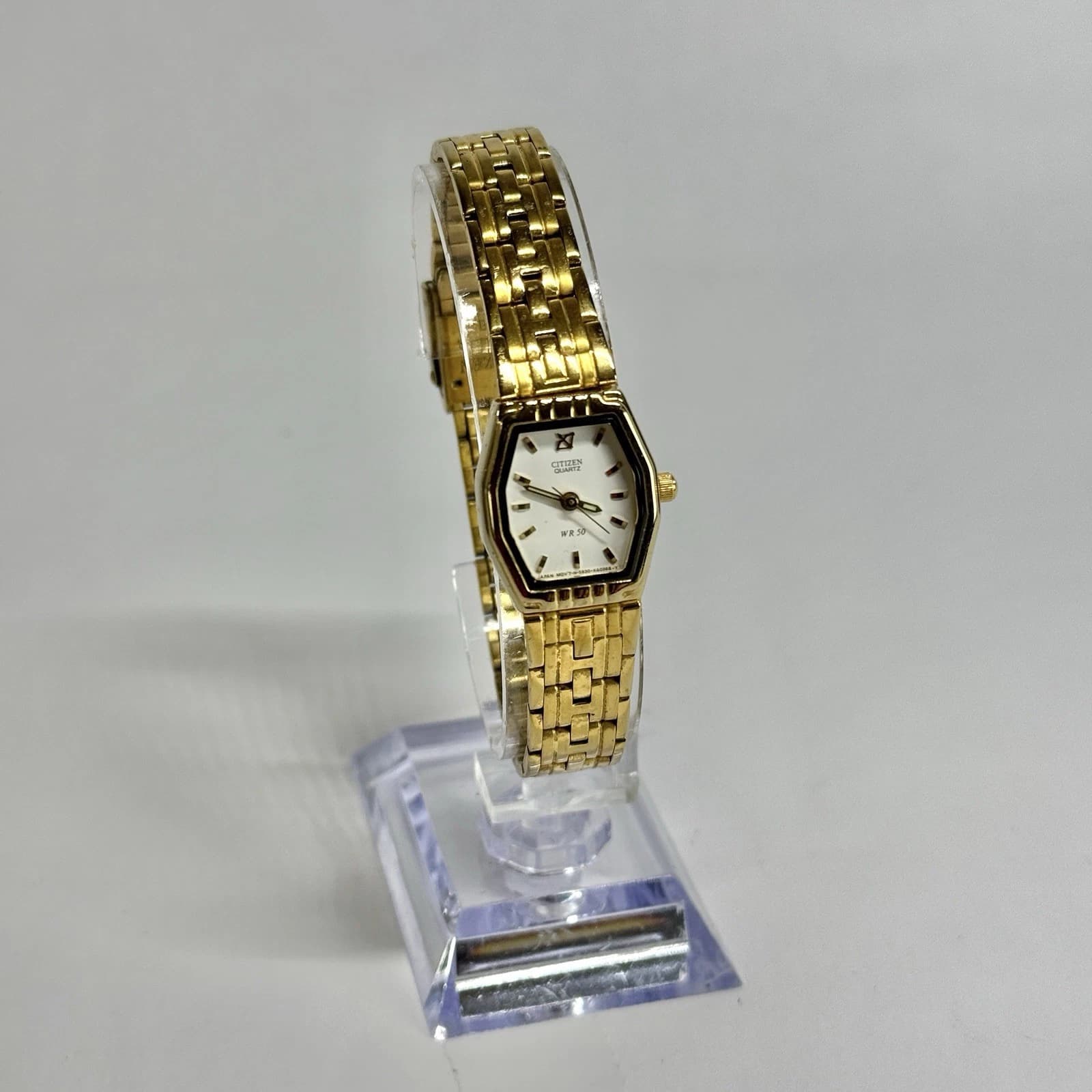 CITIZEN 5930-K12789 Analog Quartz Gold Tone Women Vintage Watch W627 *WORKING
