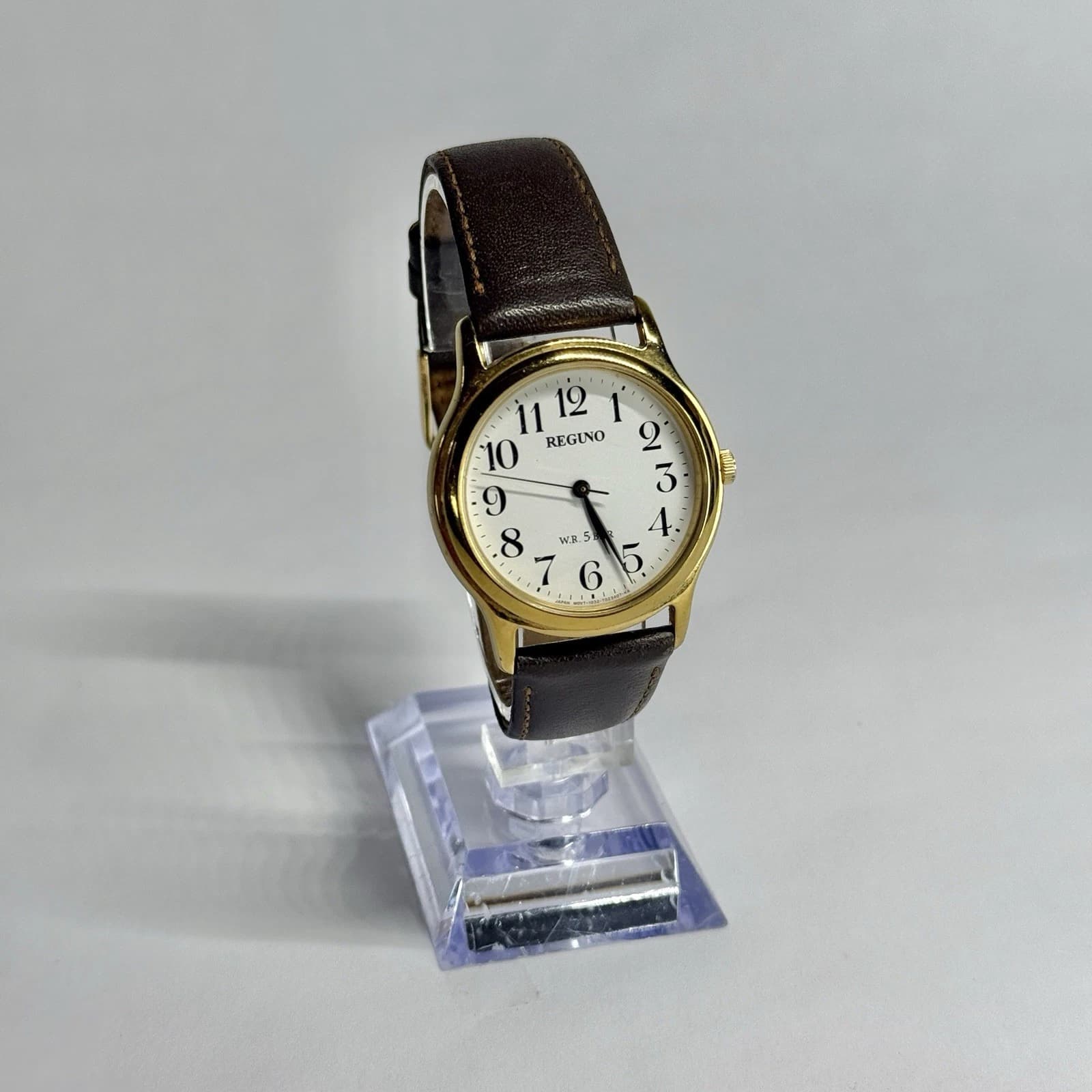 CITIZEN Reguno 1032-T014976 Gold Tone Women Vintage Watch W677 *WORKING