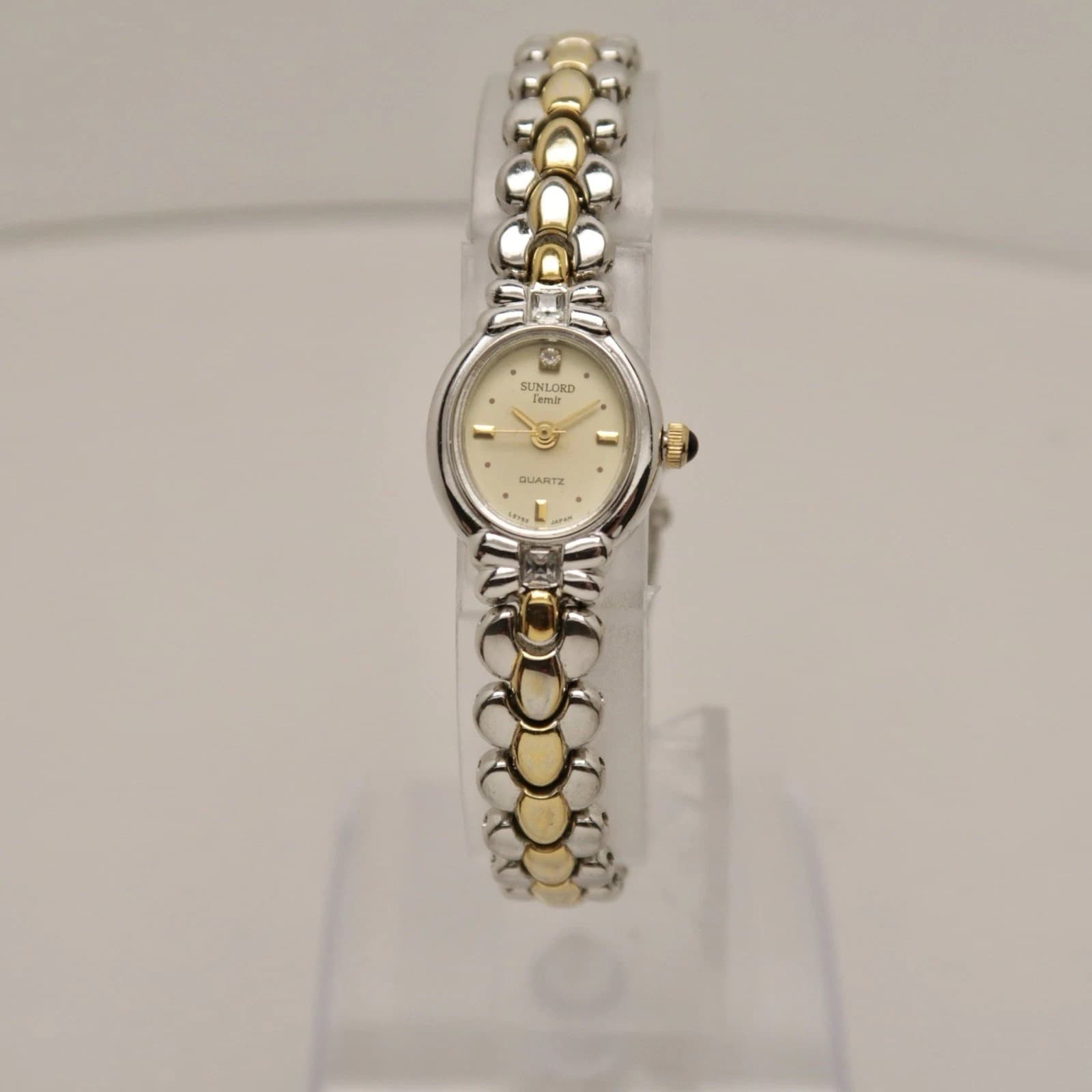 SUNLORD L5752 Two Tone Analog Quartz Women Vintage Watch W192 *WORKING