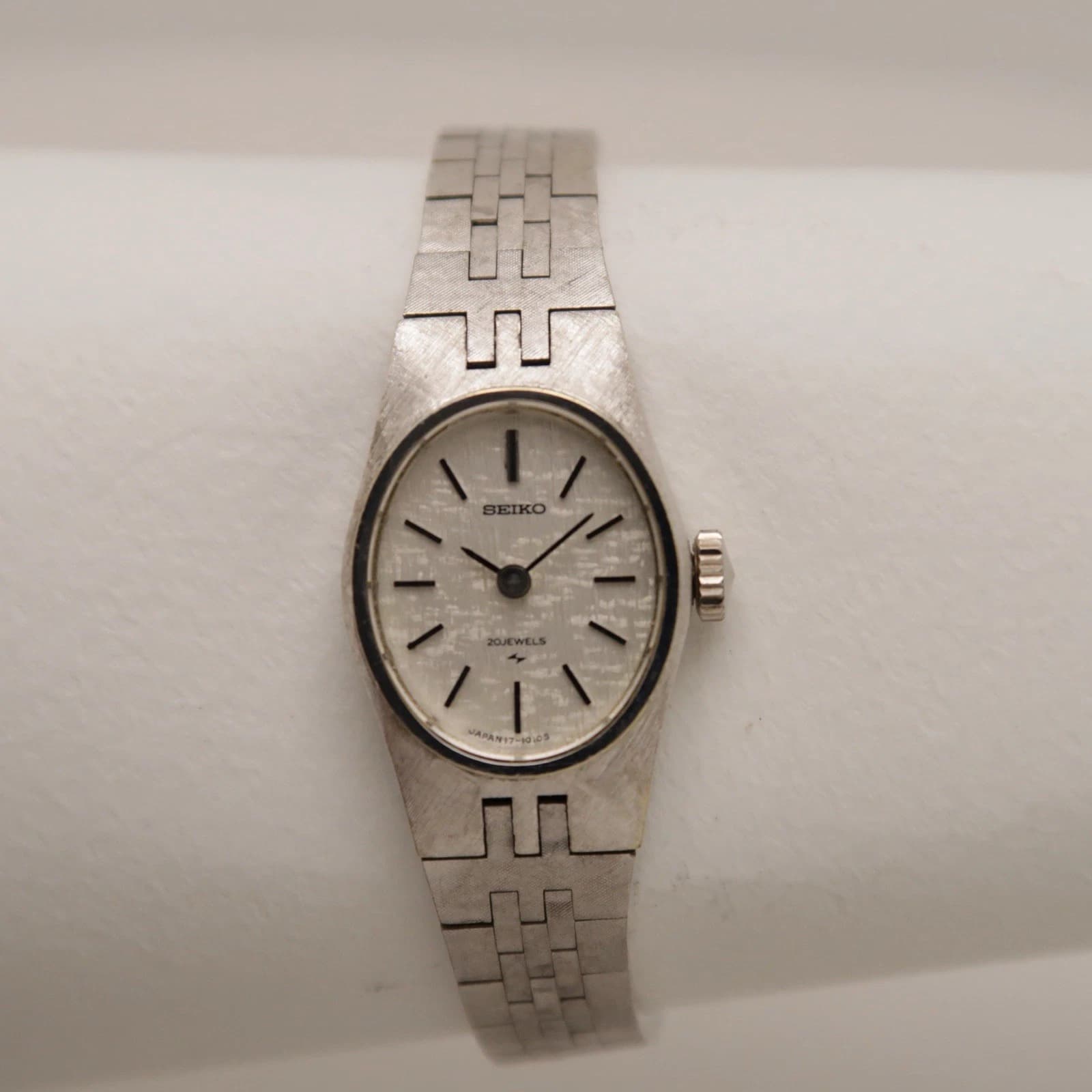 SEIKO 17-7230 20J Manual Wind Analog Women Vintage Watch W318 *WORKING