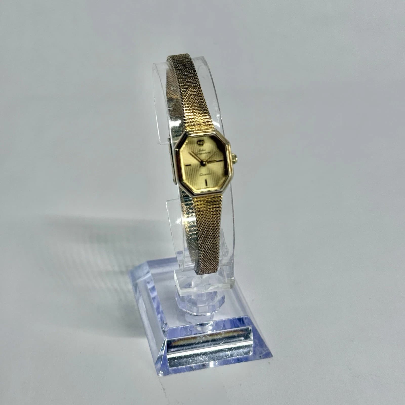 JULES Jurgensen Quartz Analog Gold Tone Women Vintage Watch W659 *WORKING