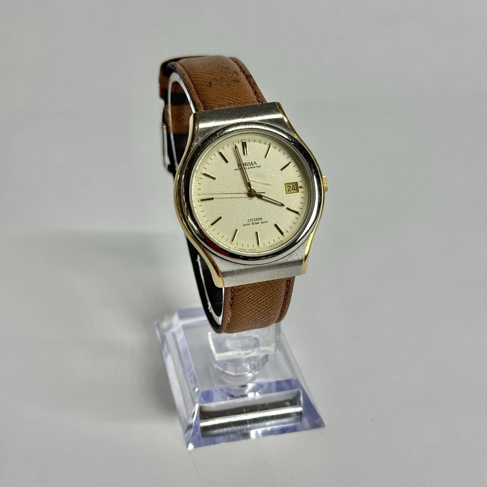 CITIZEN Forma 5510-F50964 Two Tone Quartz Men Vintage Watch W464 *WORKING