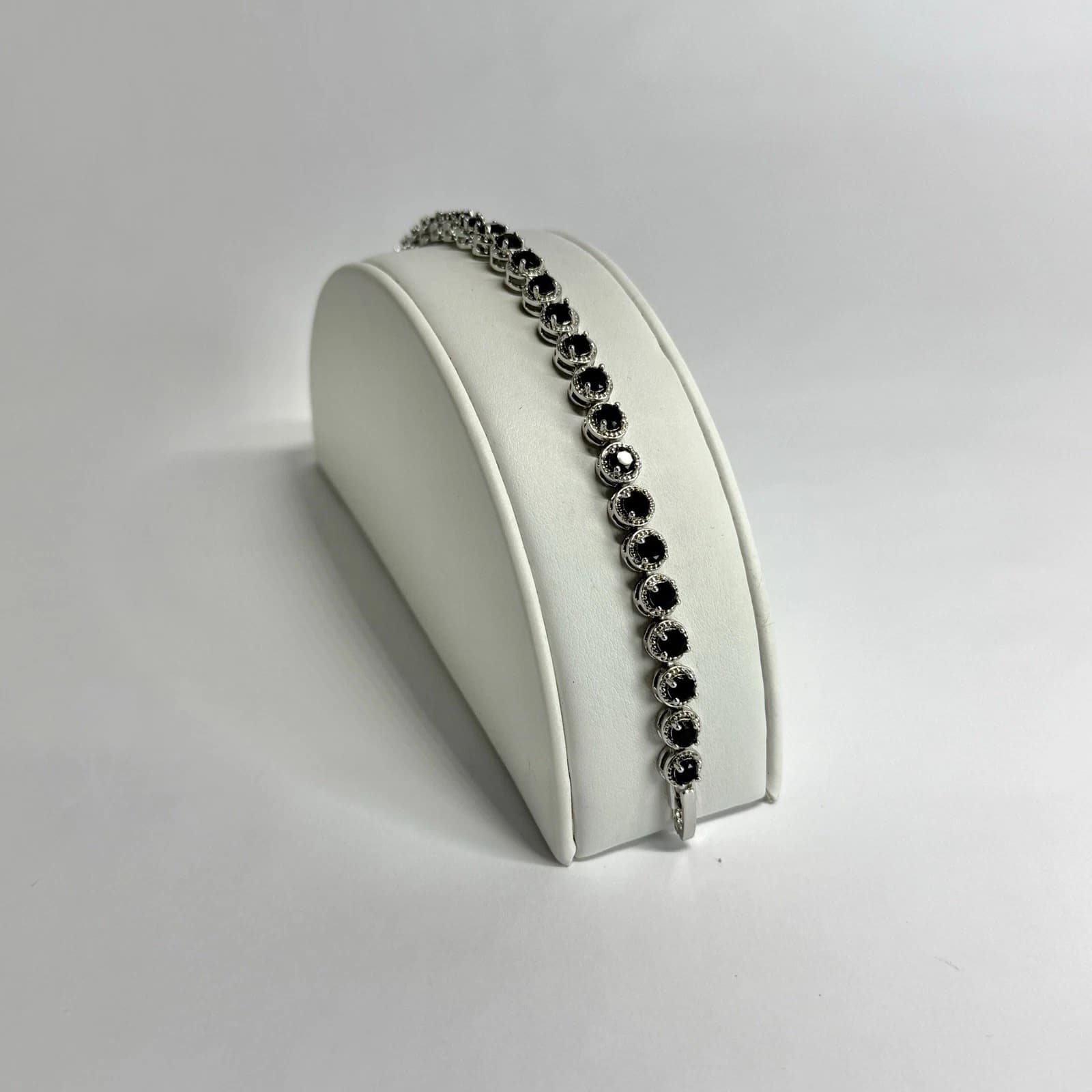 Elegant Tennis Rhinestone Sparkly Silver Tone Vintage Bracelet Jewelry Br243