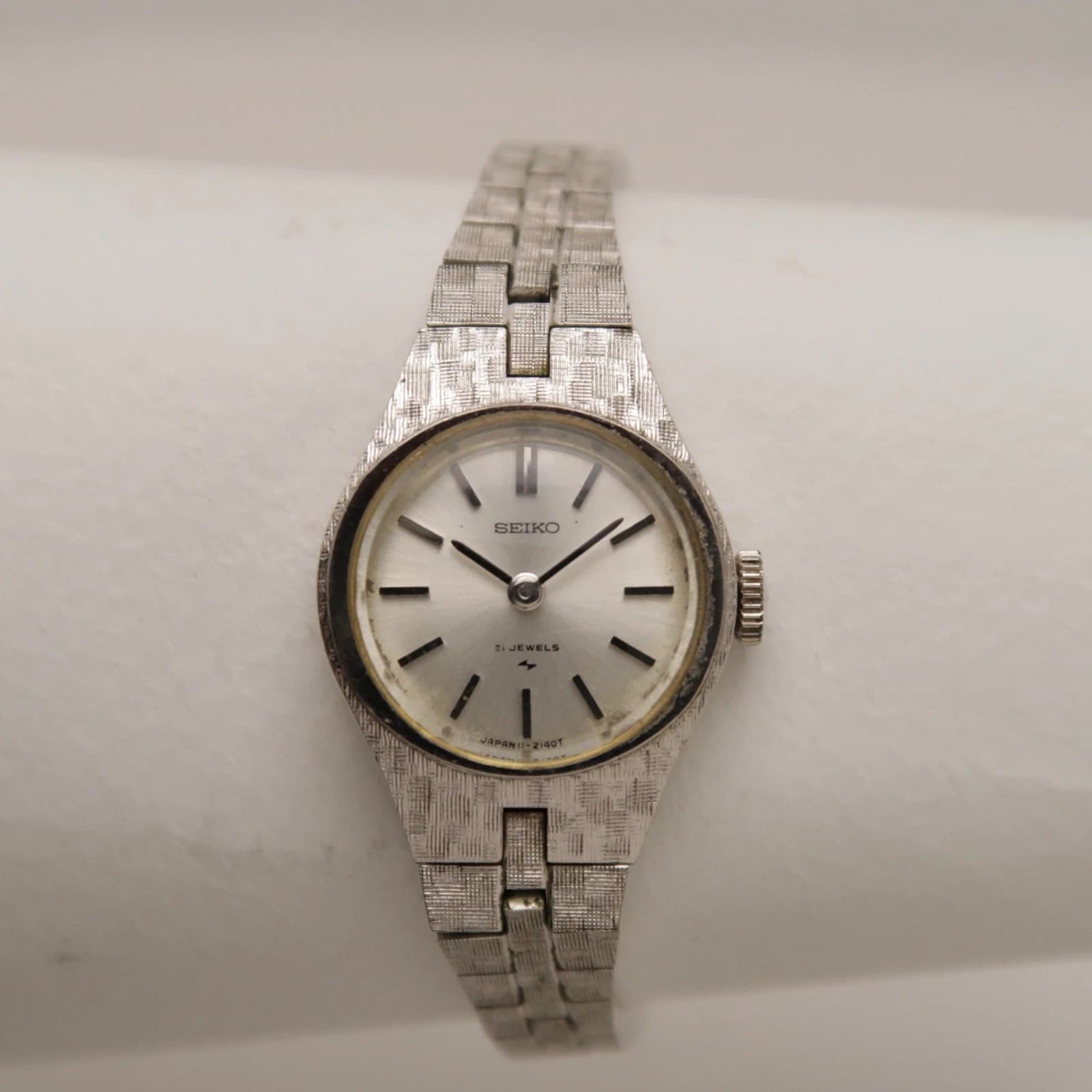 SEIKO 21J 11-0730 Manual Wind Analog Women Vintage Watch W314 *WORKING