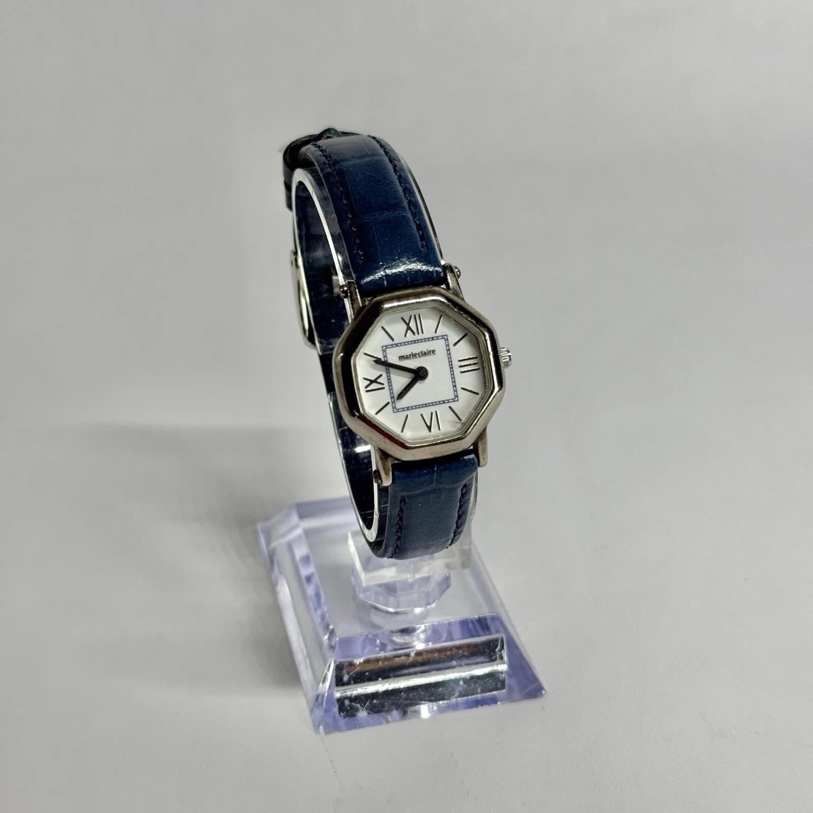 MARIE CLAIRE Quartz Silver Tone Women Vintage Watch W493 *WORKING