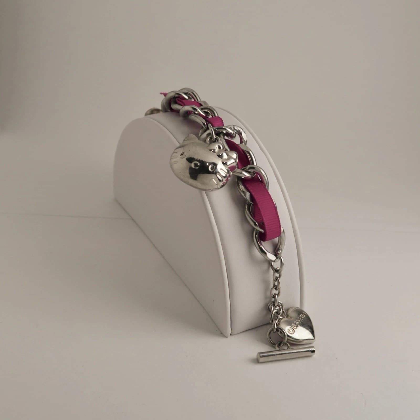 SANRIO Hello Kitty Heavy Chunky Charm Streetwear Vintage Bracelet Jewelry Br171