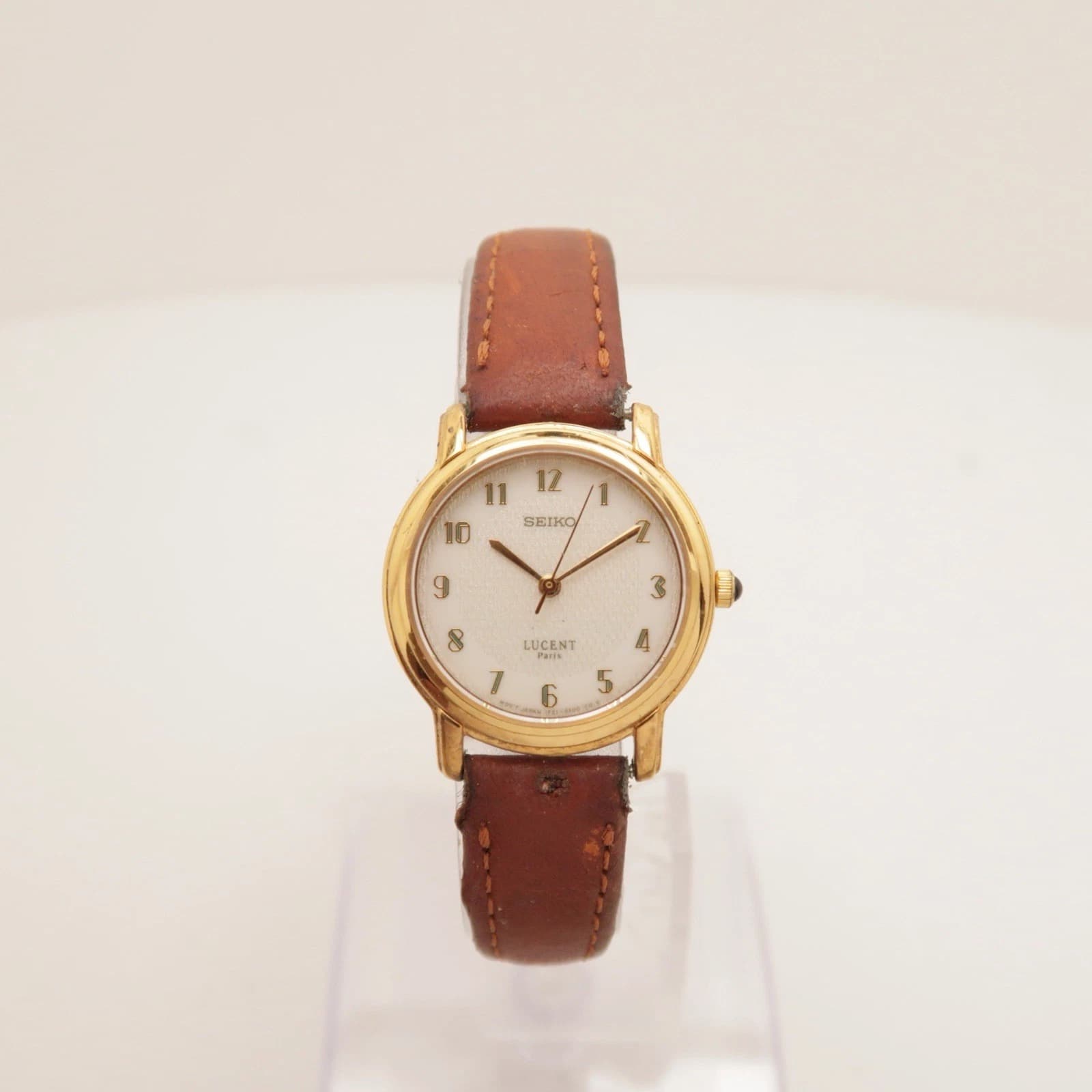 SEIKO Lucent 1F21-0060 Analog Quartz Women Vintage Watch W332 *WORKING
