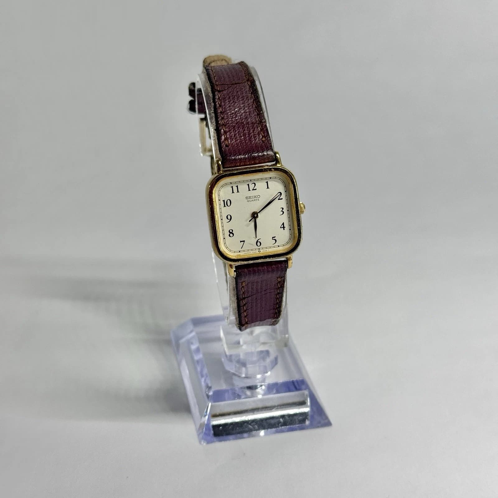 SEIKO 7321-5580 Analog Quartz Gold Tone Women Vintage Watch W681 *WORKING