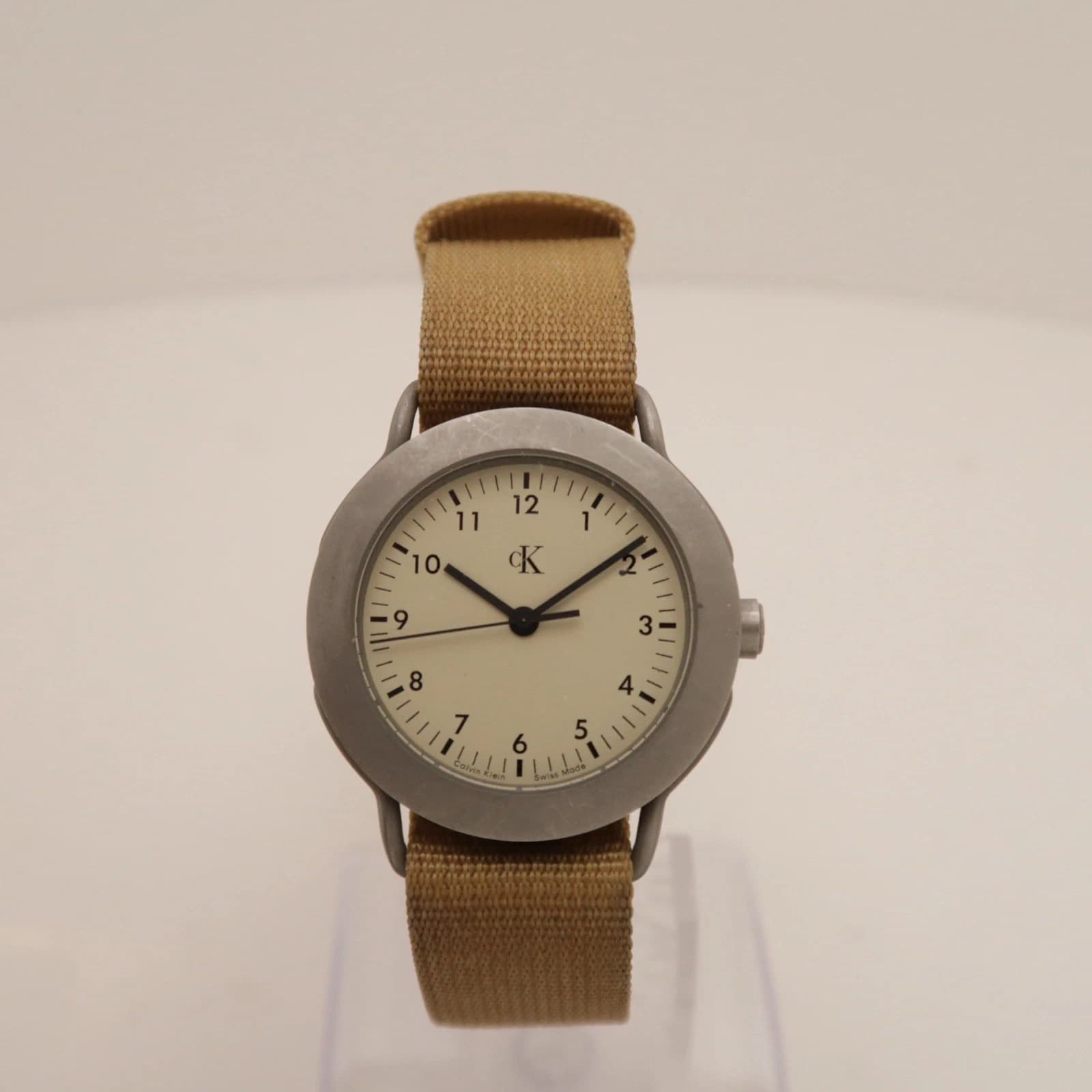 CALVIN KLEIN Swiss K5121 Analog Quartz Men Vintage Watch W341 *WORKING