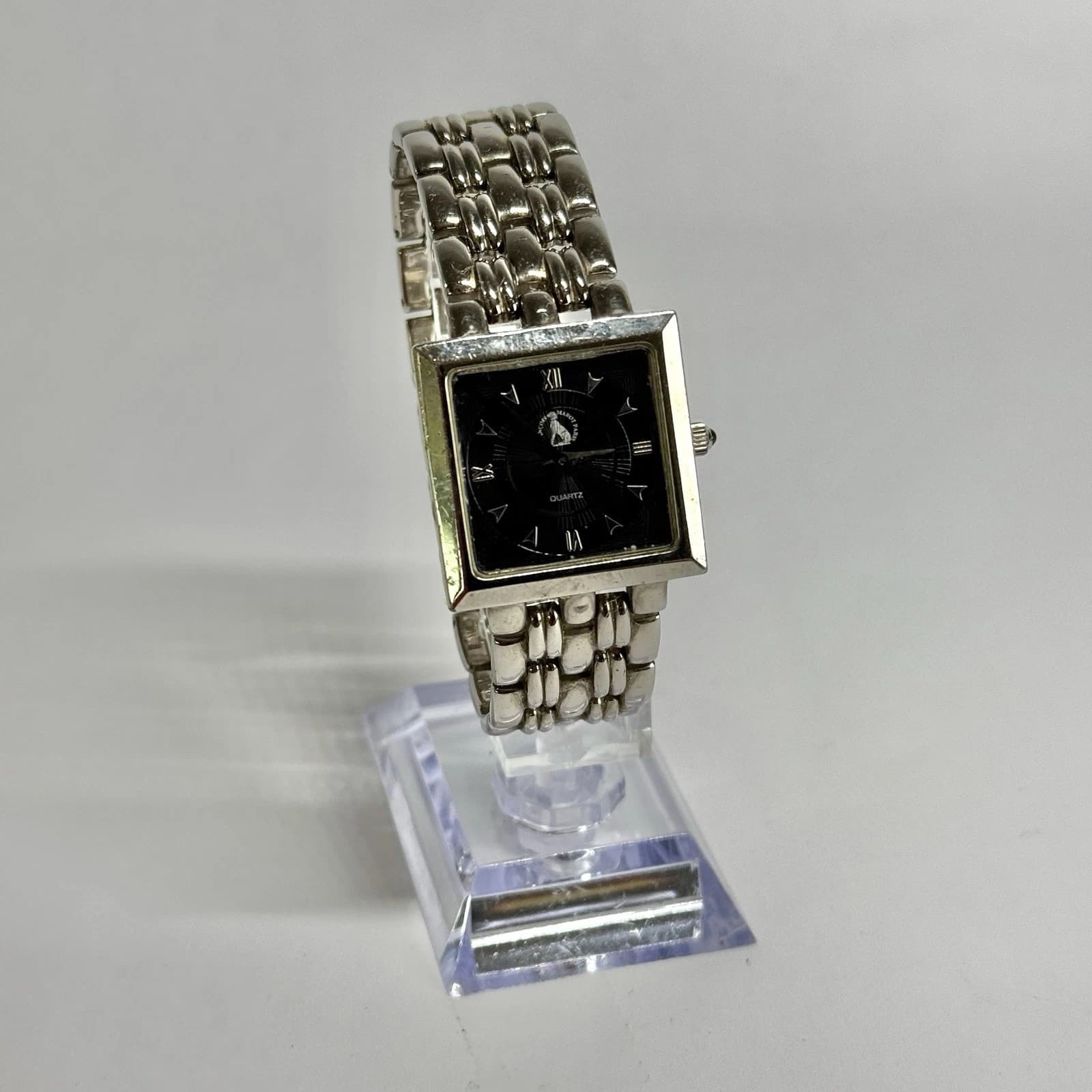 FRANCOIS Marot Paris Analog Quartz Silver Tone Women Vintage Watch W608 *WORKING