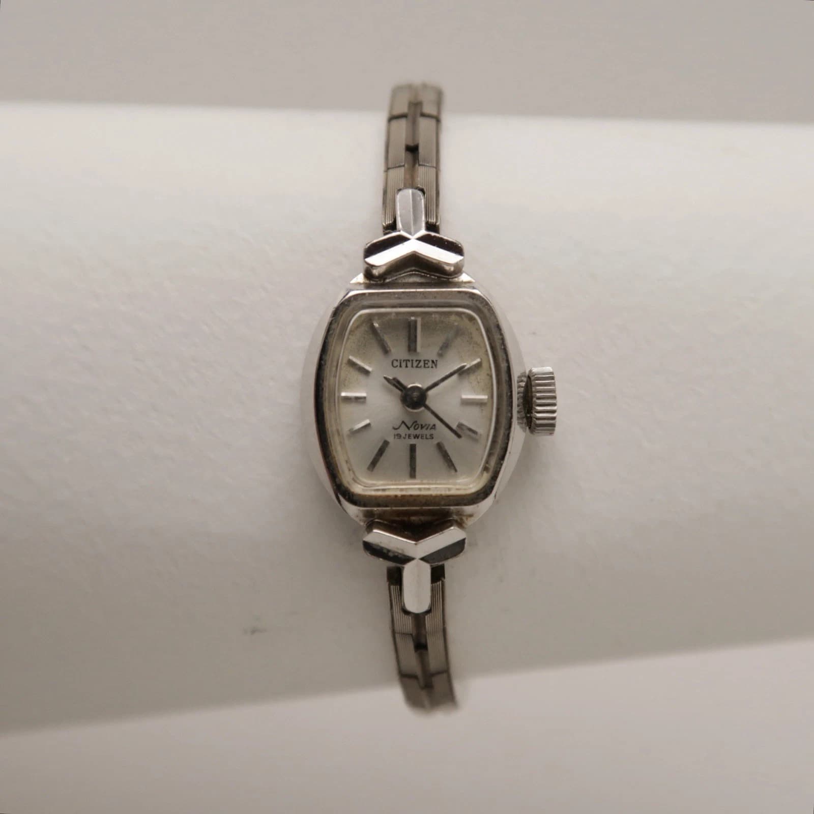 CITIZEN Novia 19J 4-680553 Analog Manual Wind Women Vintage Watch W306 *WORKING