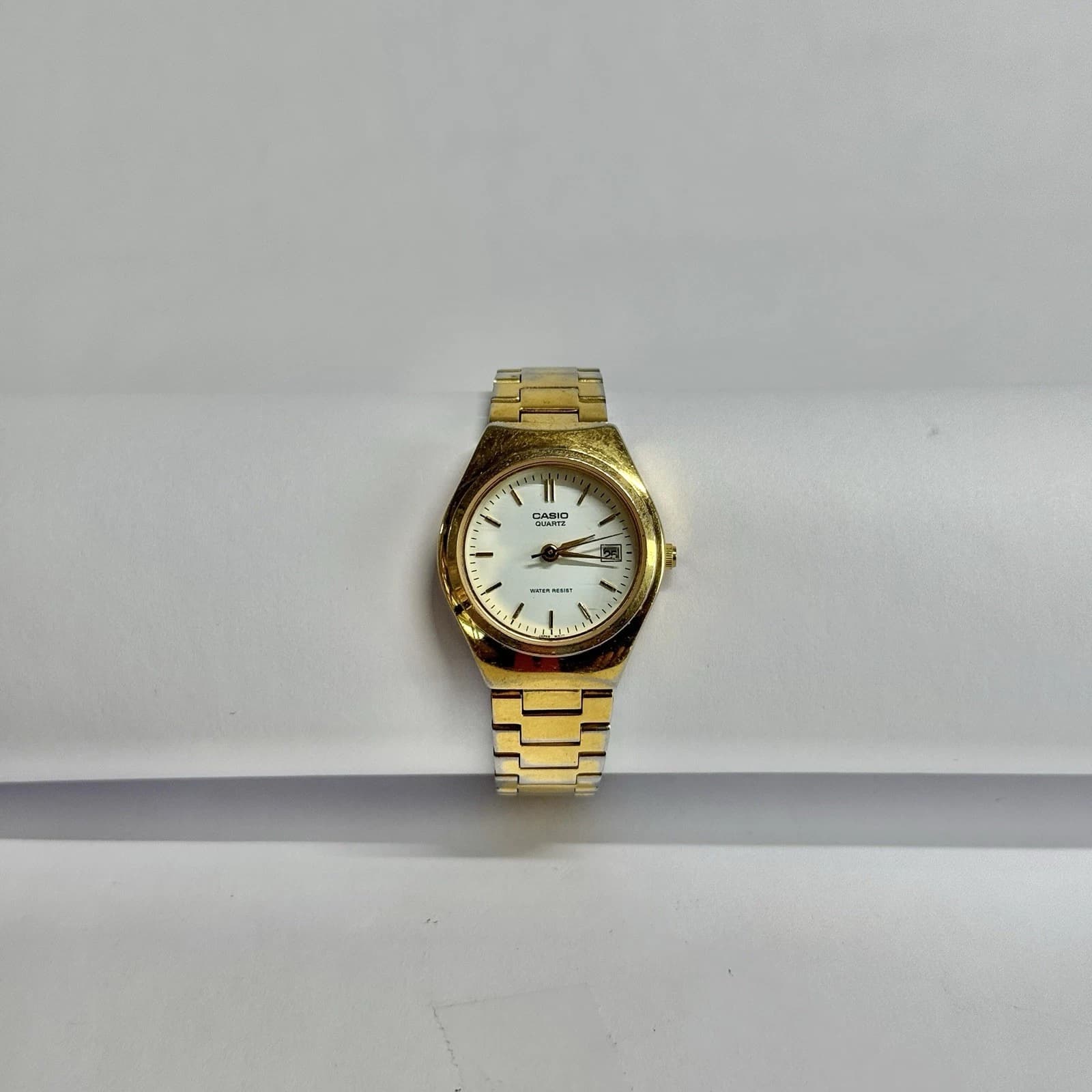 CASIO LTP-1170 Quartz Analog Gold Tone Women Vintage Watch W534 *WORKING