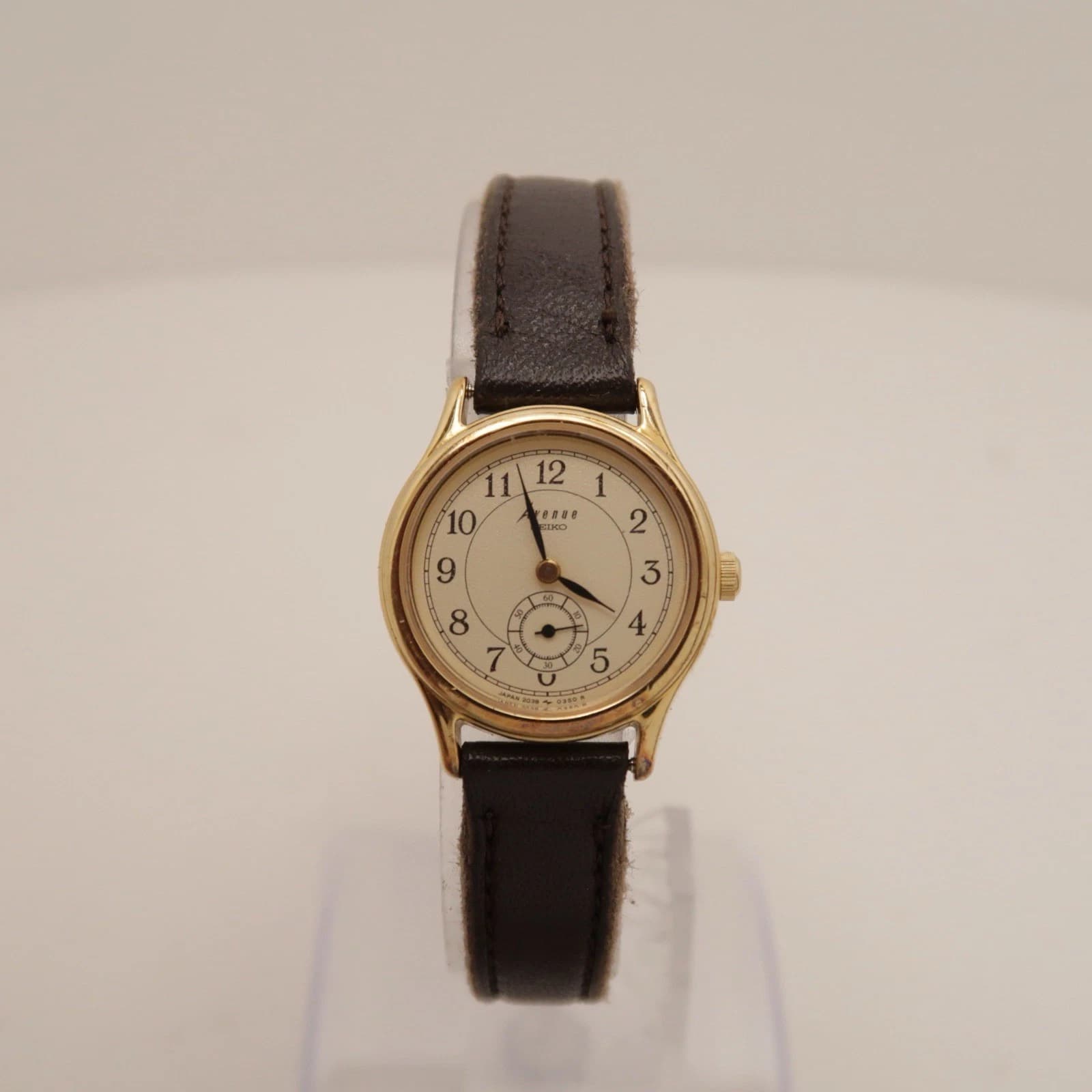 SEIKO Avenue 2G38-0050 Analog Quartz Women Vintage Watch W336 *WORKING