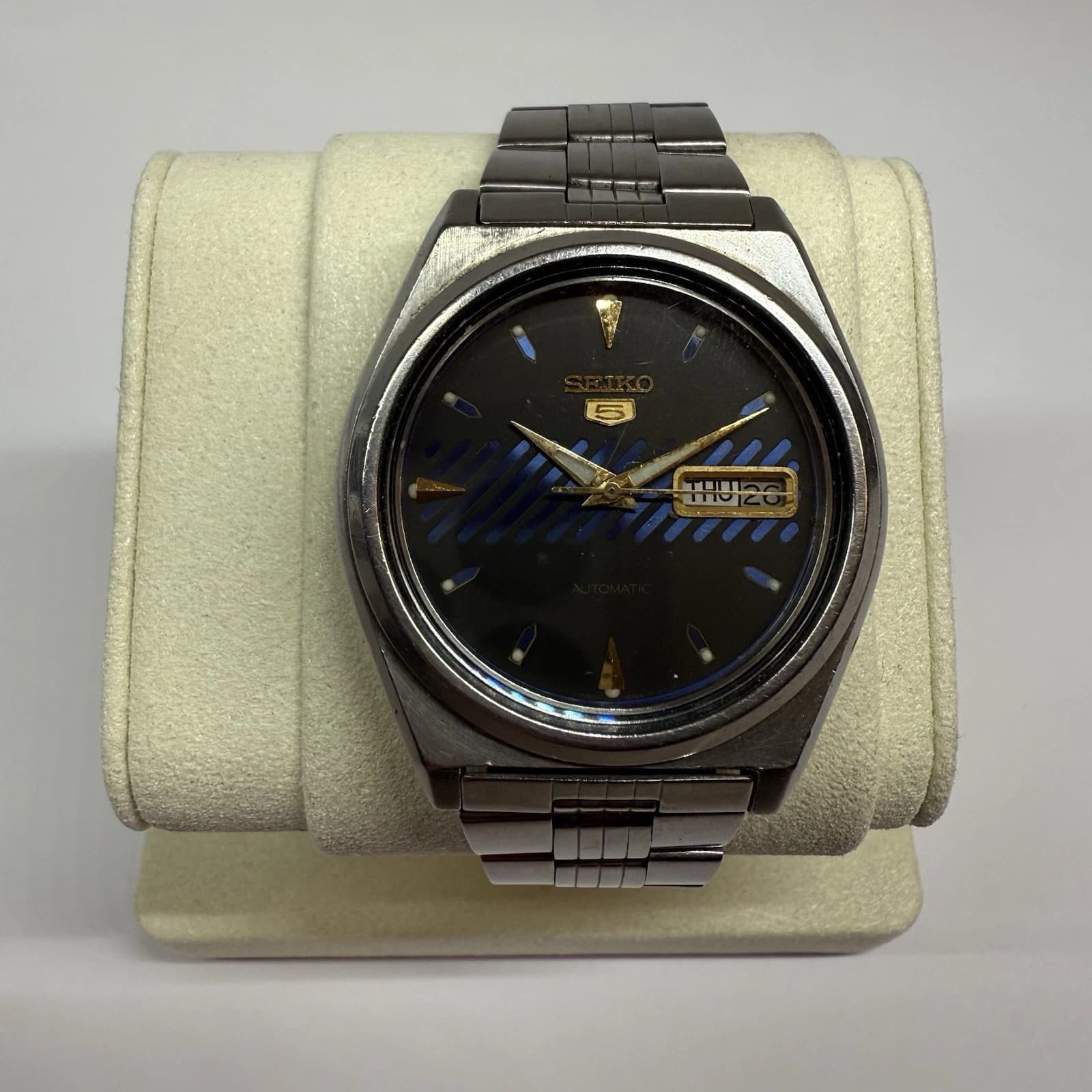 SEIKO 5 Automatic 7009-876A Self Winding Day/Date Men Vintage Watch W84 *WORKING