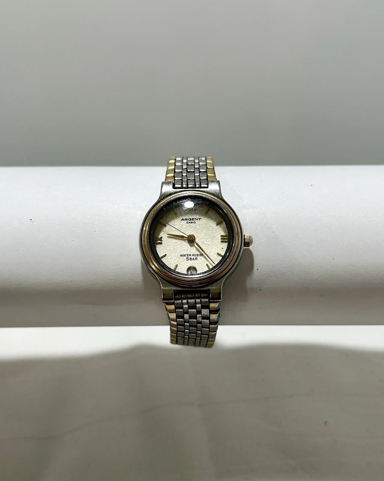 CASIO Argent LTW-61 Silver Tone Analog Quartz Women Vintage Watch W62 *TICKING