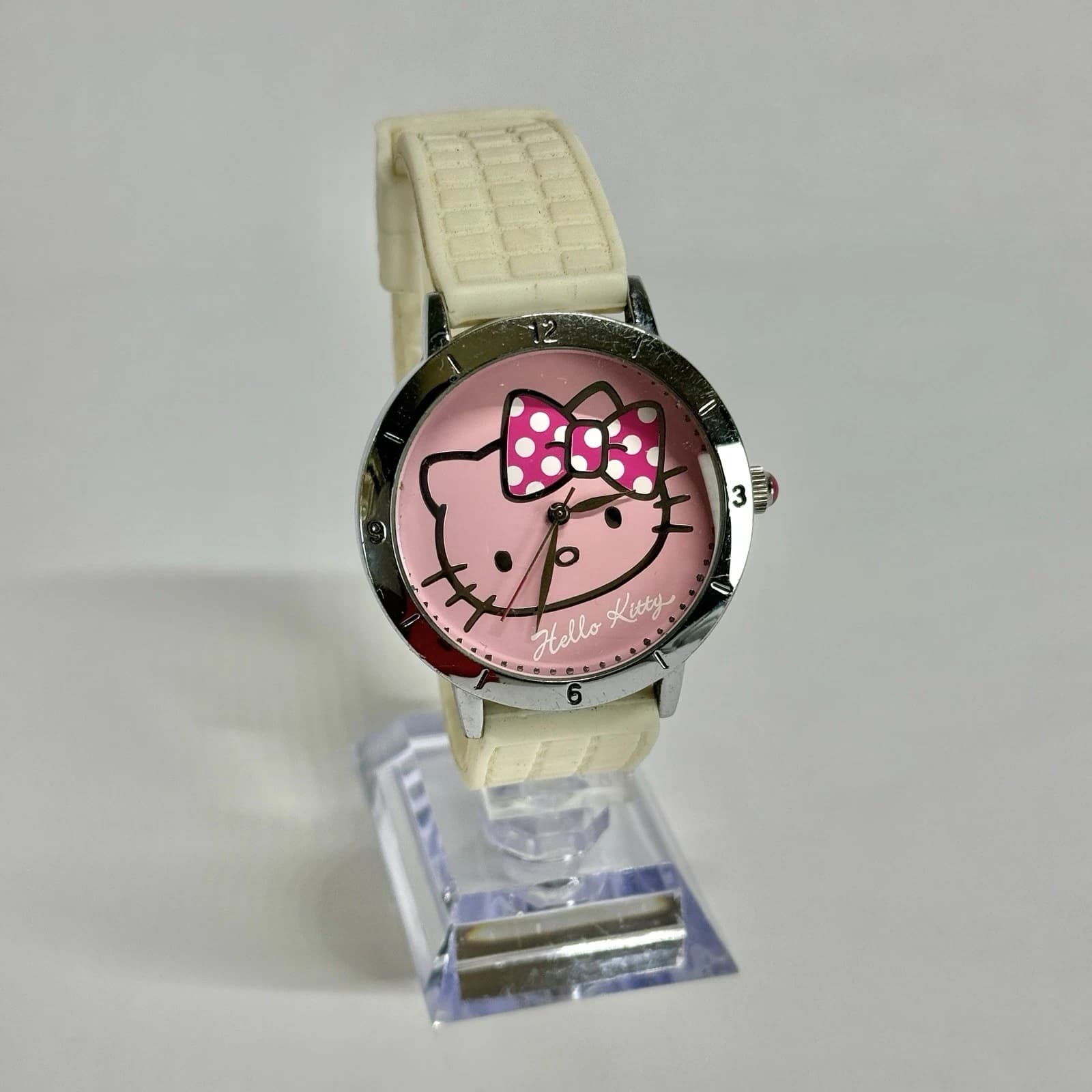 SANRIO Hello Kitty Quartz Analog Women Vintage Watch W432 *WORKING