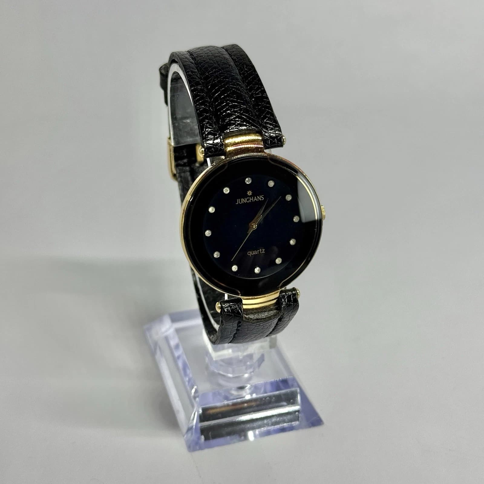 JUNGHANS JY-523M Analog Quartz Gold Tone Men Vintage Watch W482 *WORKING